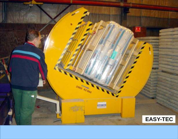 Basculeur de charge - plateau presseur sacs